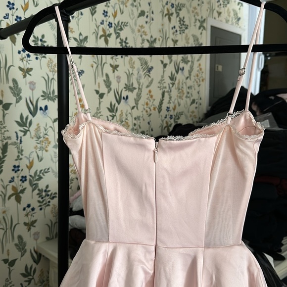 House of CB L D-DD 'Mademoiselle' Ballerina‎ Pink Satin Tulle Midi Dress NWOT - Picture 13 of 14